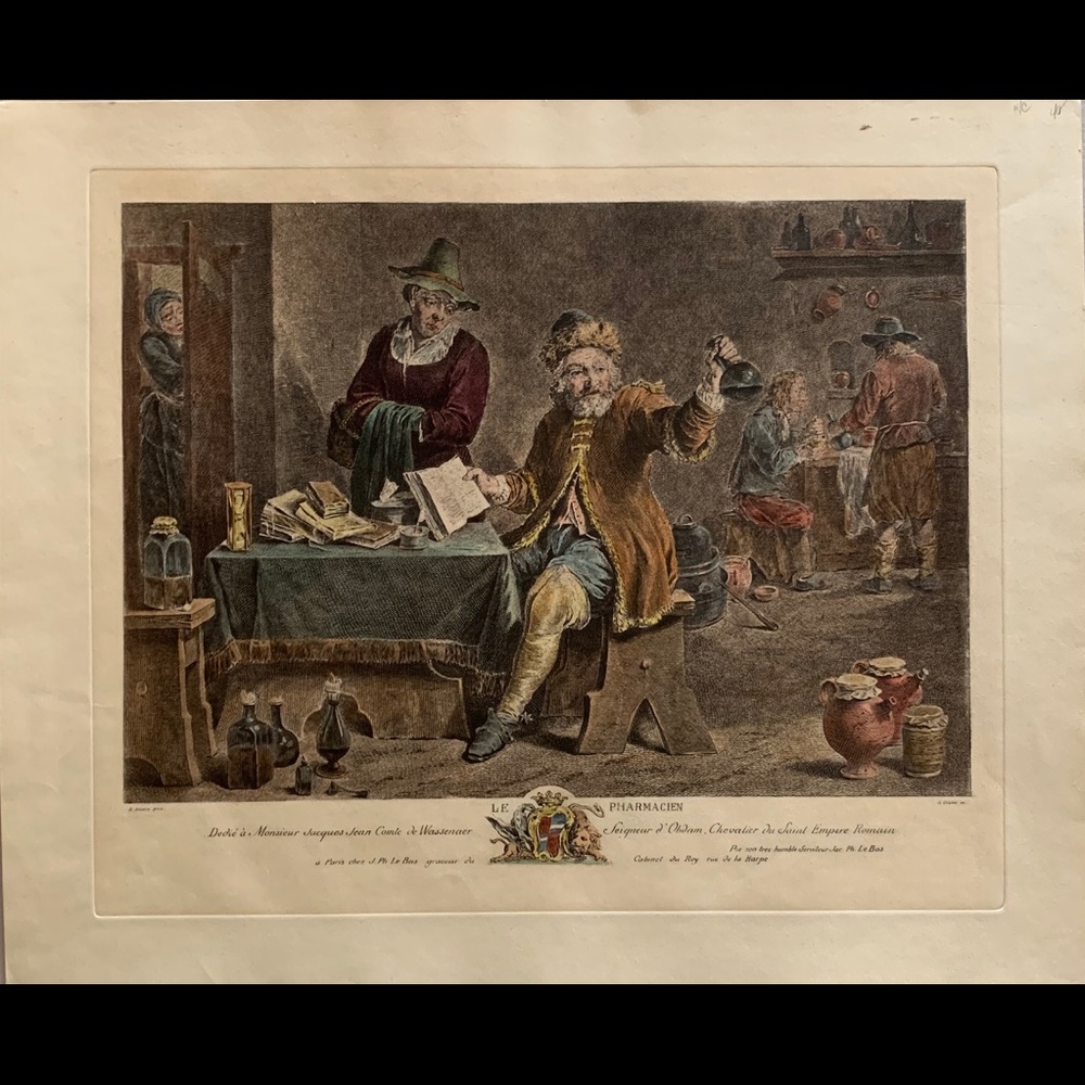 “Le Pharmacien” by David Teniers